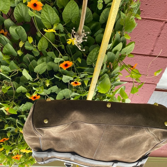 Coach brown suede tote bag, - Picture 5 of 12